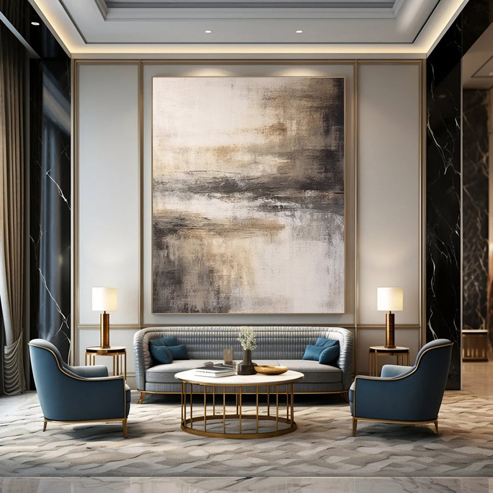 Earth - Toned Abstract Landscape - inspired Painting ADGE362