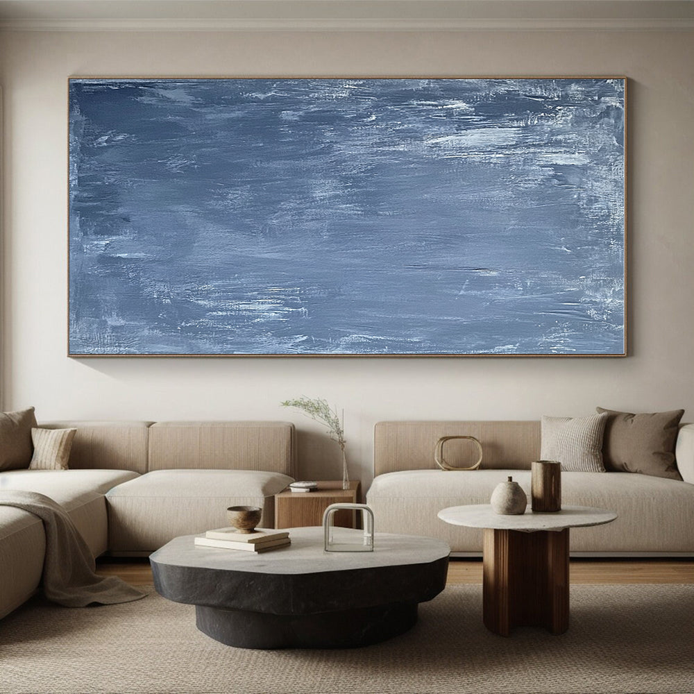 Gray Textured Abstract Painting with Subdued Tones GER402