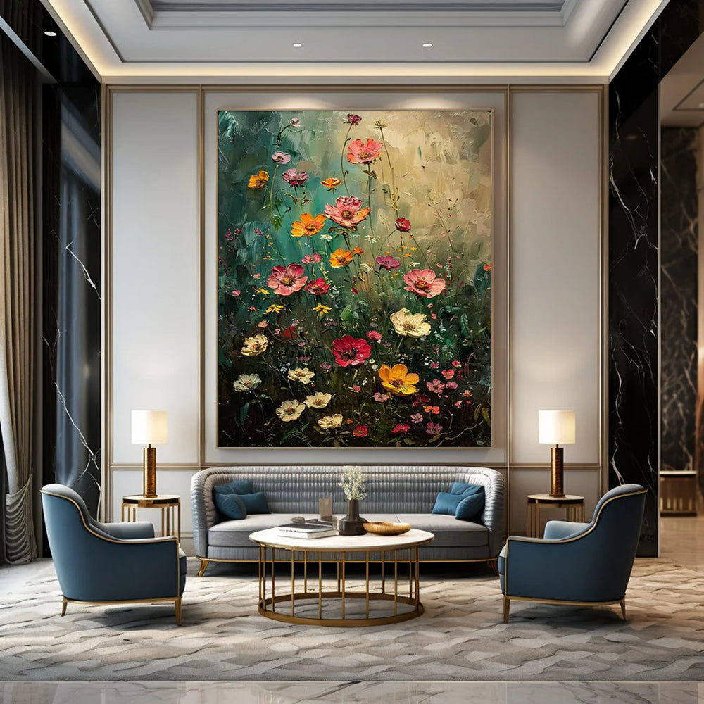Vast Custom-Designed Handmade Abstract Painting for Bedroom & Hallway DLZ2254