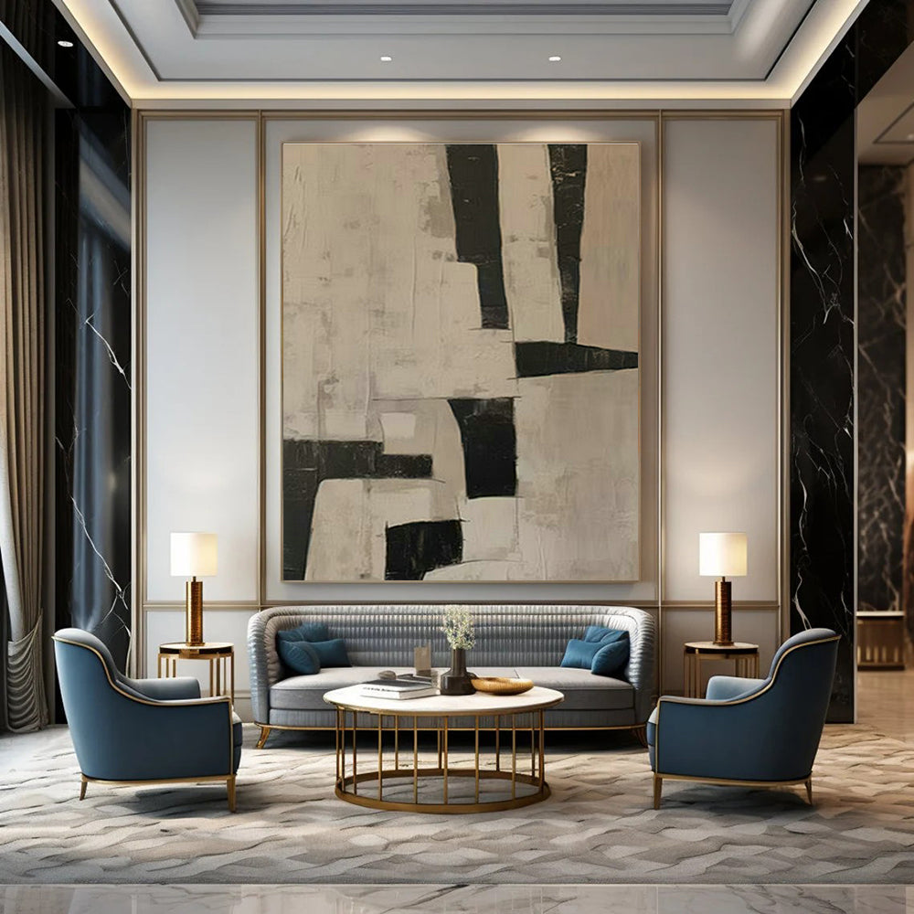 Extra-large Custom Handmade Abstract Wall Decor for Bedroom Walk-in Dressing Room and Dining Room Dessert Station Wall DLZ1882