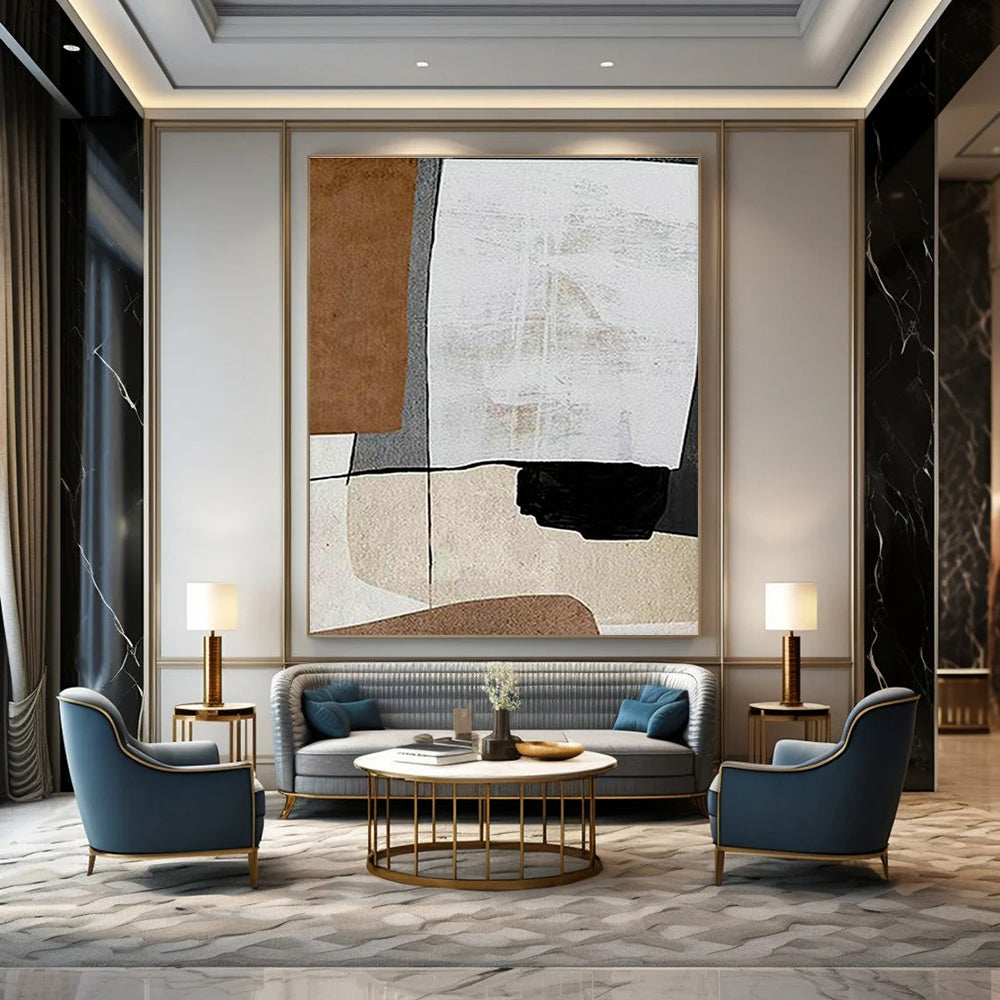 Humongous Tailored Handmade Abstract Painting for Living Room & Hallway DLZ2220