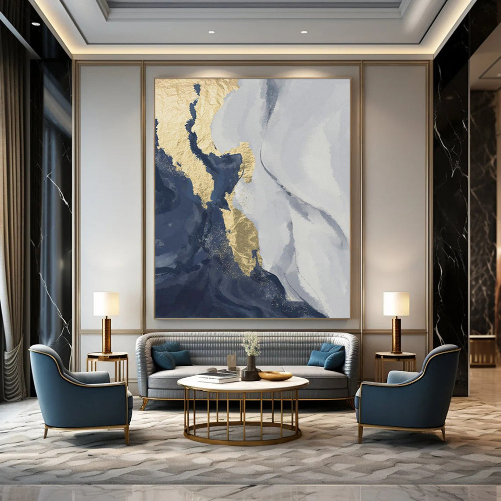 Immense Custom - Fit Handmade Abstract Artwork for Office & Entryway DLZ2214