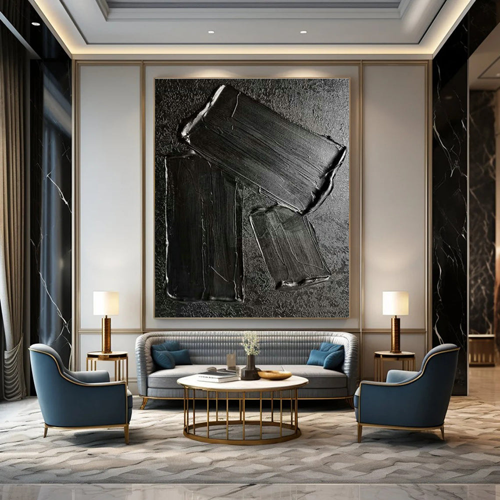 Grand Hand - Painted Abstract Wall Decor for Office & Living Room DLZ1340