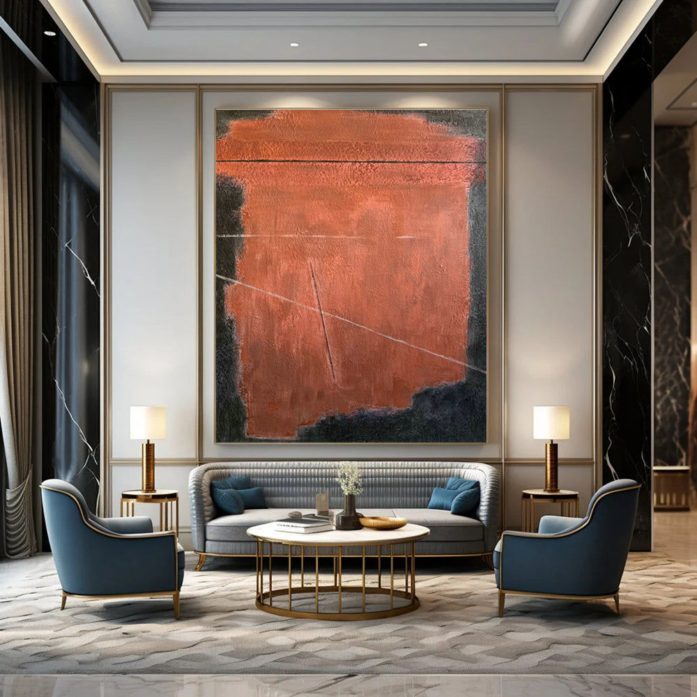 Hand - Painted Abstract Murals for Hallway and Entryway DLZ0752