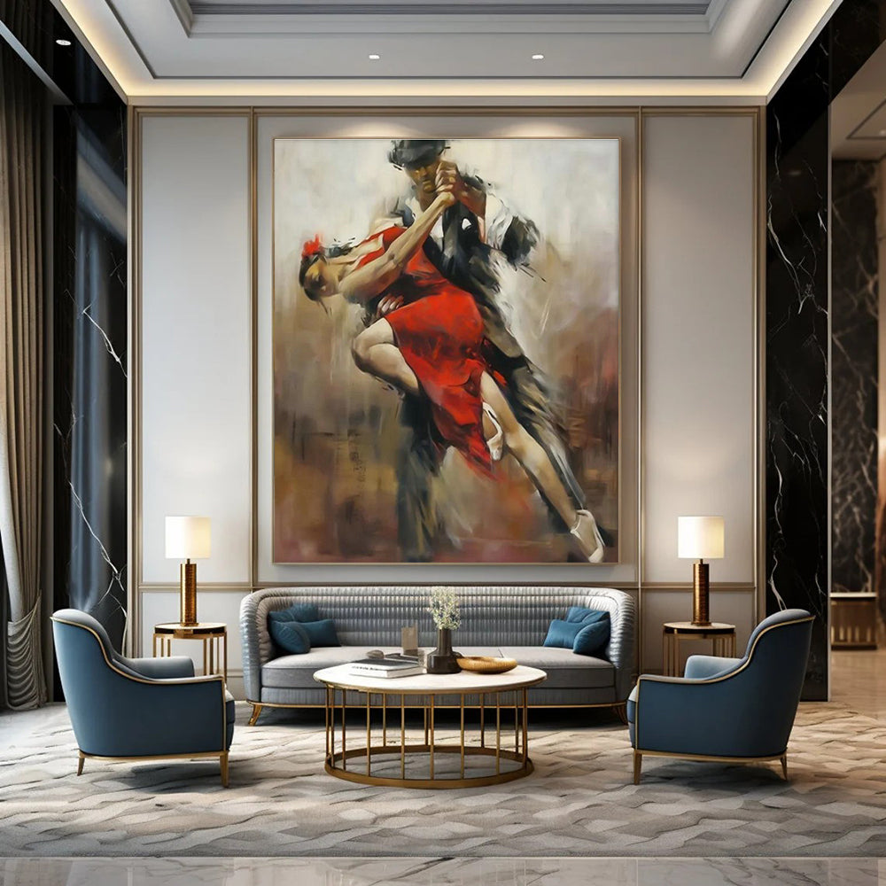 Hand-Painted Abstract Painting for Office & Hallway DLZ2337