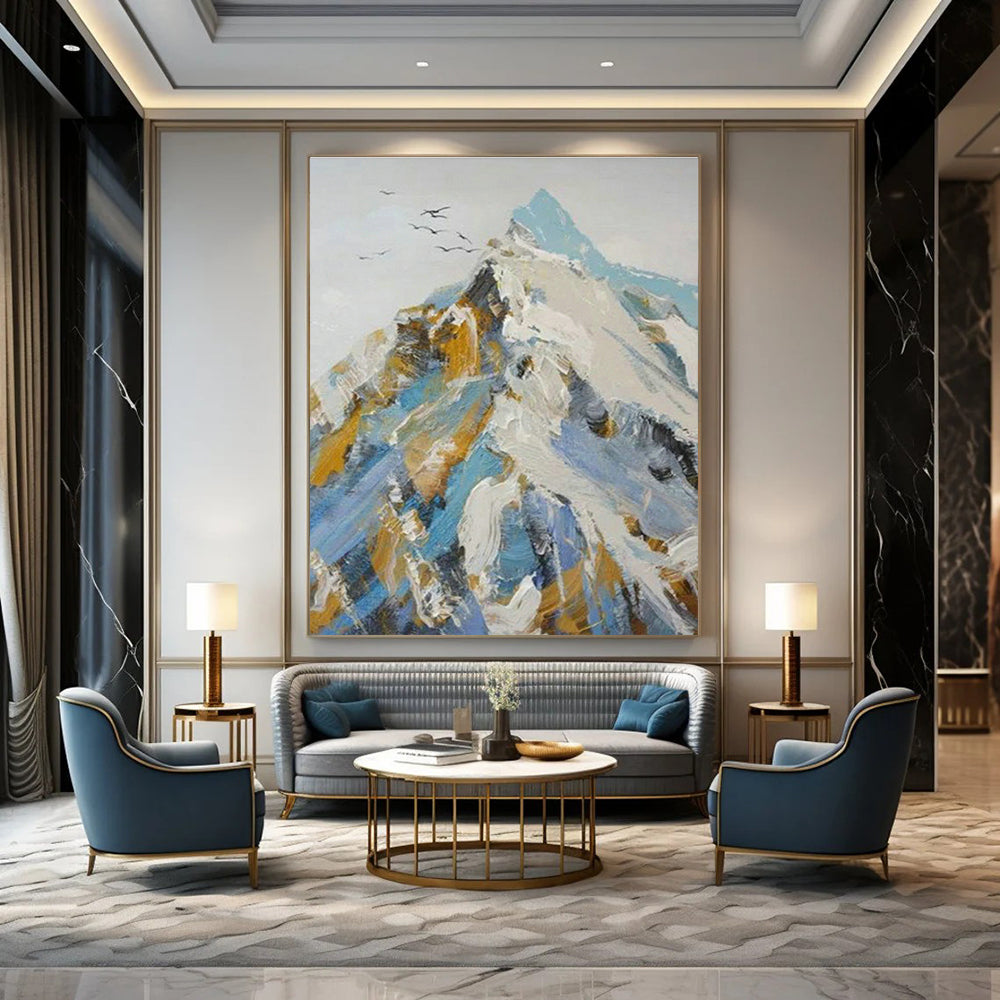 Oversized Hand-Painted Abstract Decorative Painting, Creating a Visual Focal Point for Living Room and Corridor DLZ0962