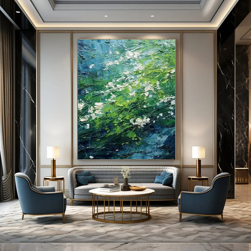 Hand - Painted Abstract Wall Murals for Bedroom & Dining Room DLZ1411