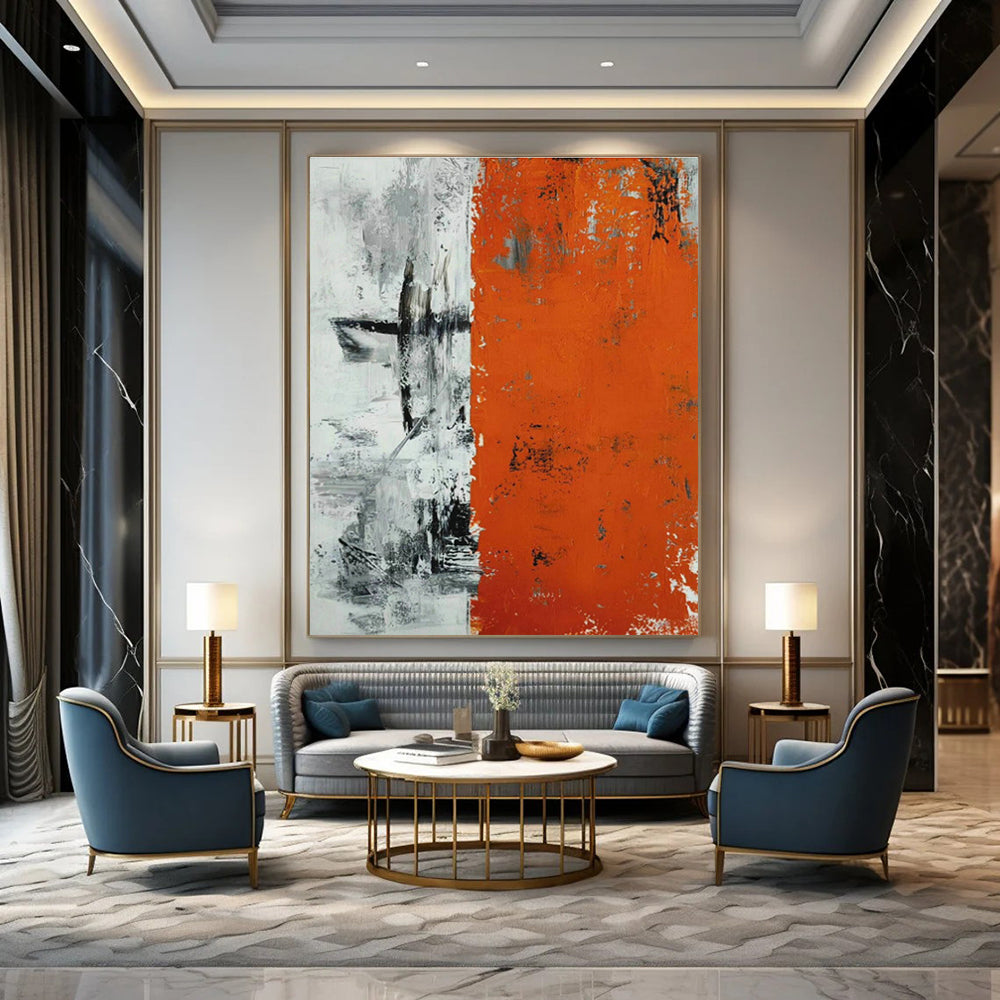 Extra - Colossal, Nano - Coated Custom Abstract Panels for Hallway Durability DLZ0494