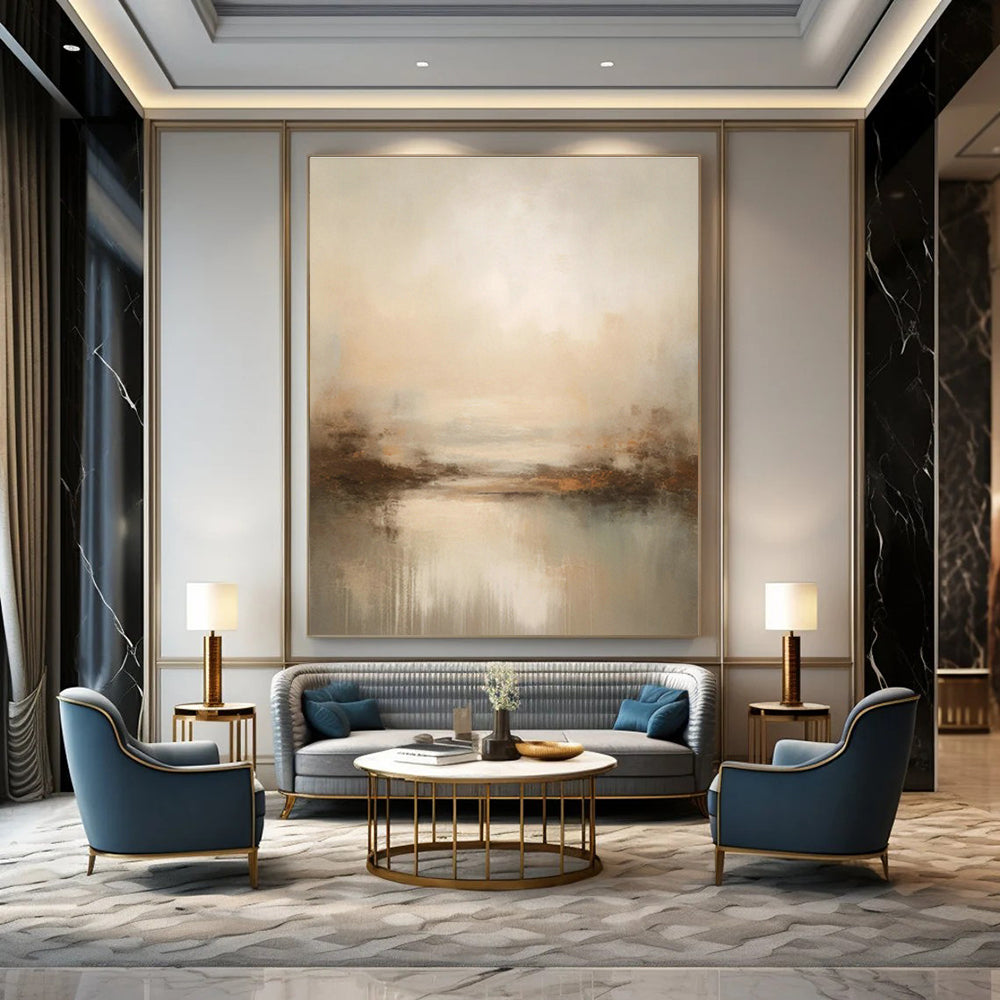 Gargantuan-Sized Tailored Abstract Painting for Living Room & Dining Room DLZ1259