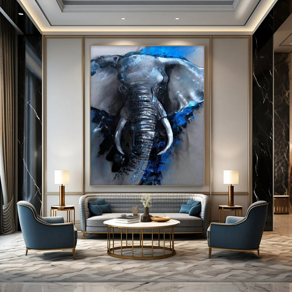 Custom Hand-Painted Abstract Wall Decor for Dining Room & Entryway DLZ2310