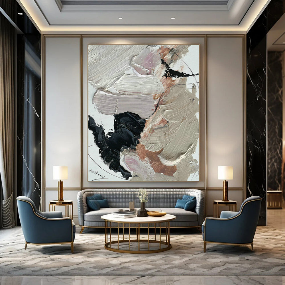 Hand - Painted Abstract Canvases for Cottage Dining Room Breakfast Nooks & Hallway Display Cases DLZ0823