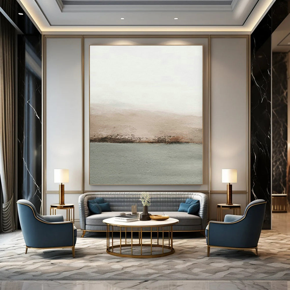 Colossal Hand - Painted Abstract Murals for Office Reception Ceilings & Bedroom Alcove Walls DLZ0725