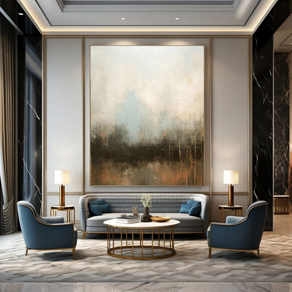 Stupendous - Reach Hand - Painted Abstract Paintings for Office Break Room Kitchenettes & Bedroom Balcony Retreats DLZ0745