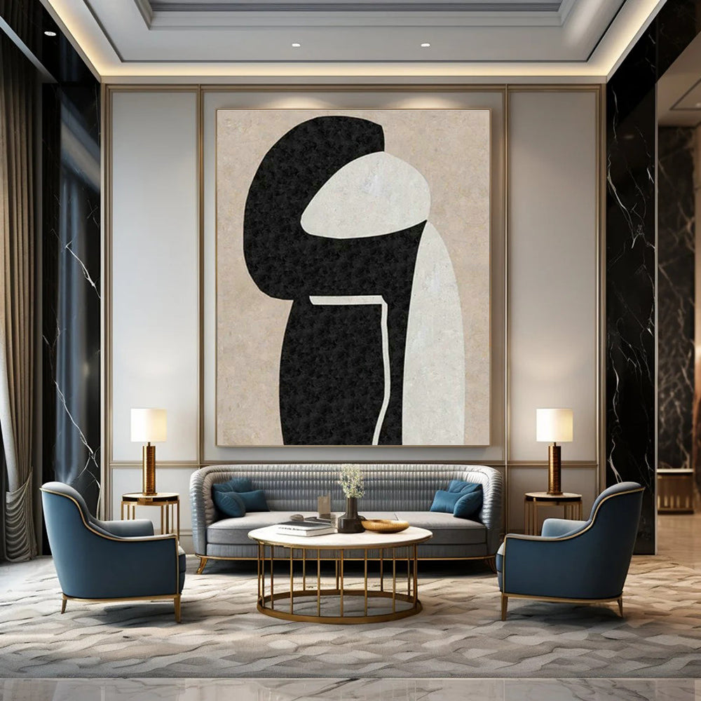 Extra - Large, Custom - Designed Hand Painted Abstract Wall Art for Cottages & Living Room DLZ2039