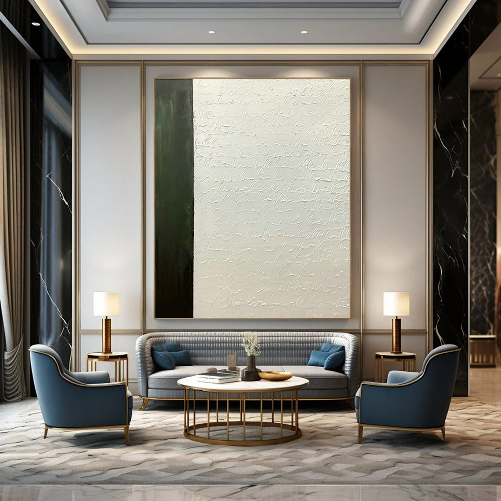 Oversized Custom Abstract Painting for Bedroom & Hallway DLZ1188