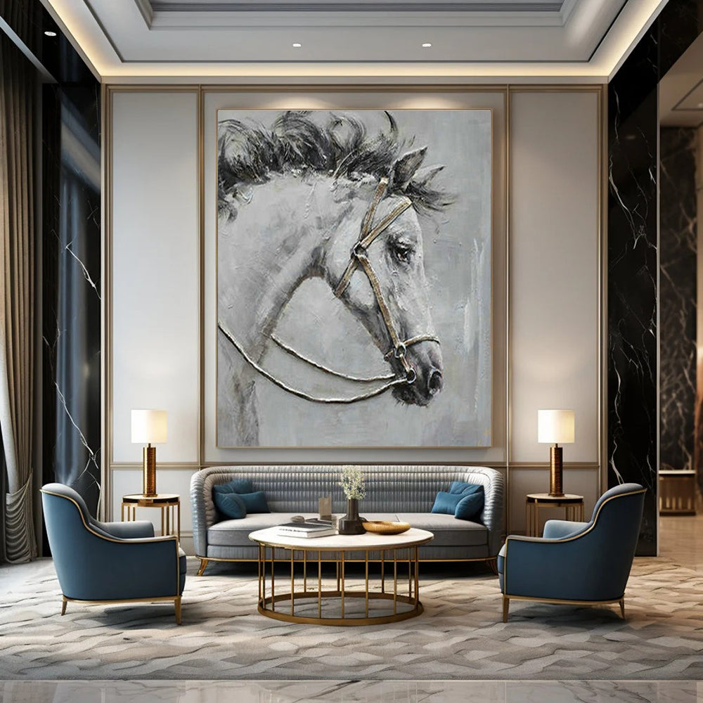 Large Hand Painted Abstract Wall Art for Bedroom & Entryway DLZ2034
