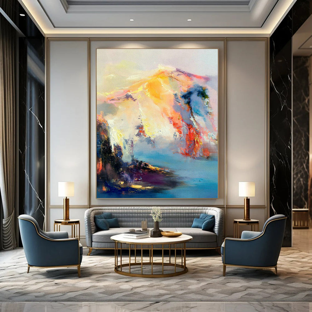 Monumental - Scale Tailored Abstract Painting for Dining Room & Entryway DLZ1068