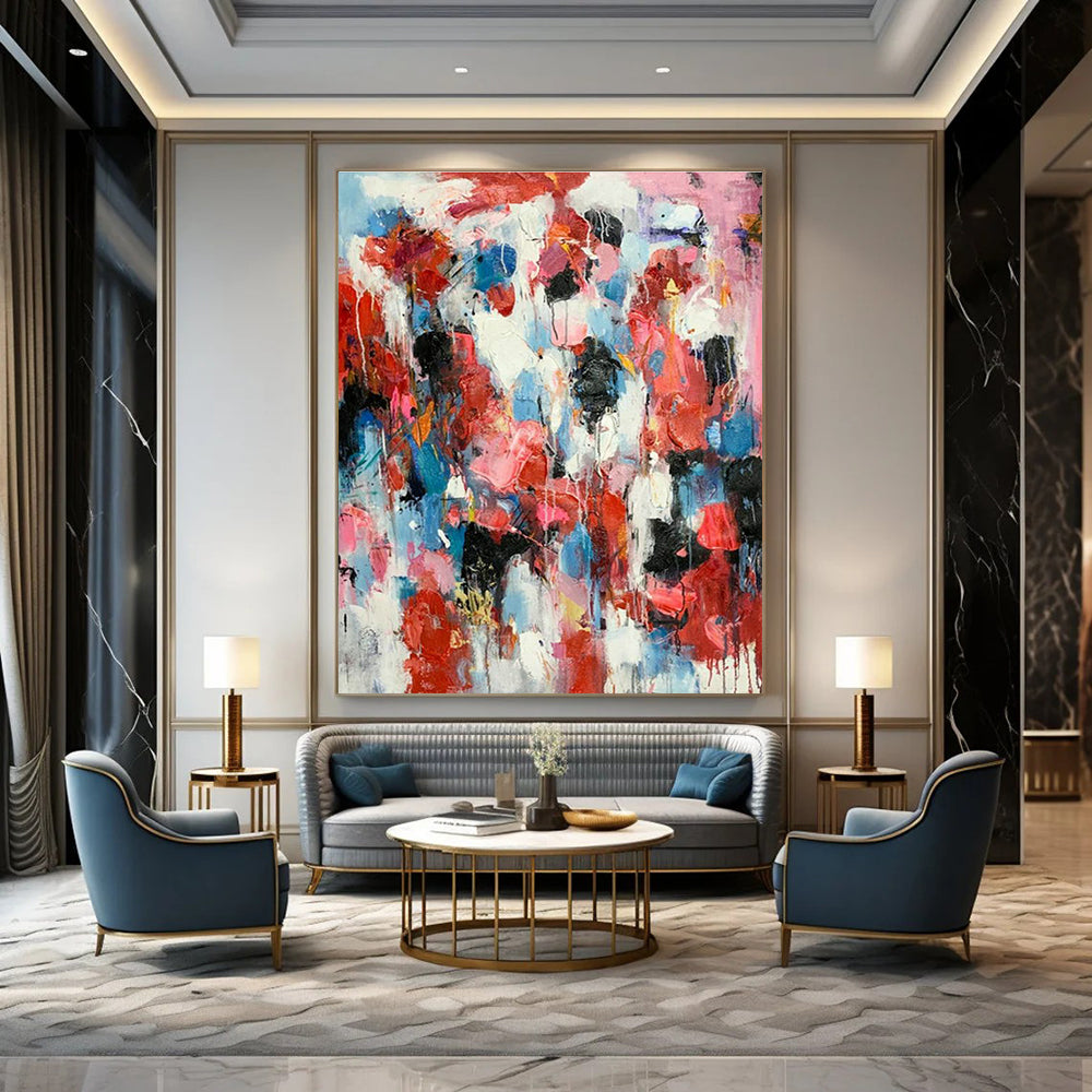 Large Hand-Painted Abstract Wall Decor for Living Room & Hallway DLZ2285