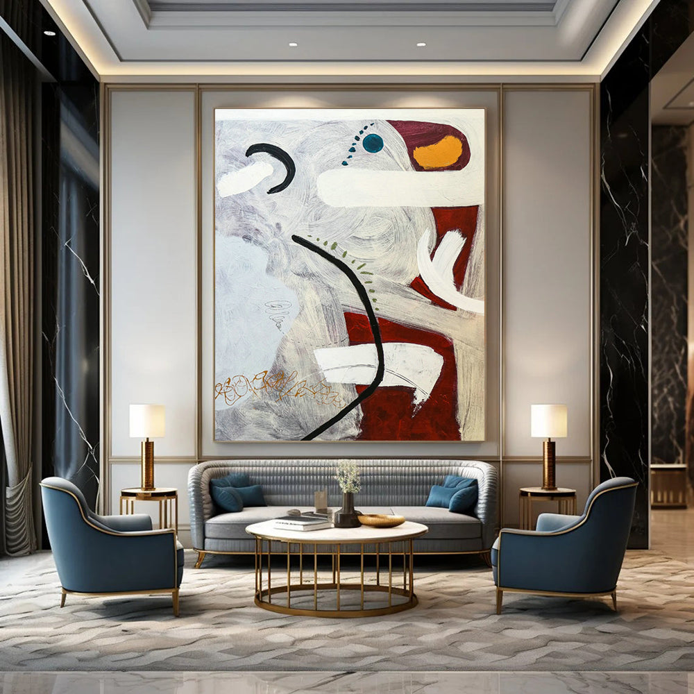 Enormous - Sized Tailored Abstract Wall Art for Living Room & Hallway DLZ1115