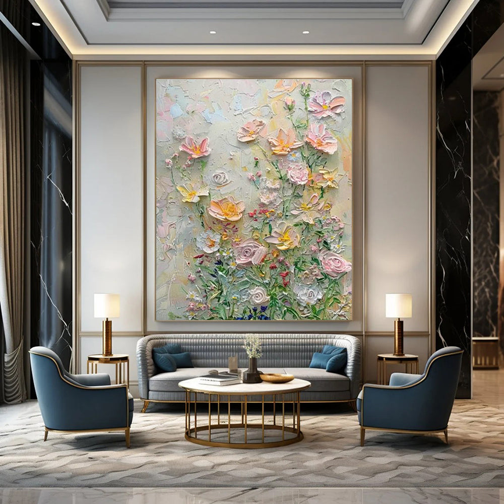 Hand - Painted Abstract Wall Art Trios for Cottage Hallway & Entryway DLZ1391