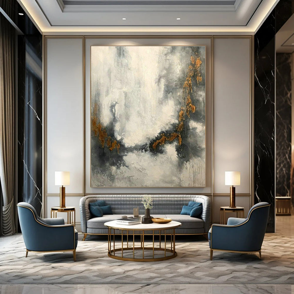 Massive Custom Abstract Paintings for Cottage Living Room & Bedroom DLZ0550
