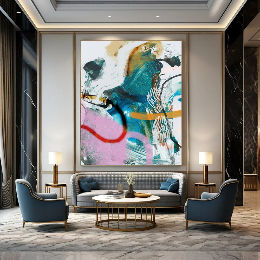 Colorful Eclectic Abstract Painting ADGE229