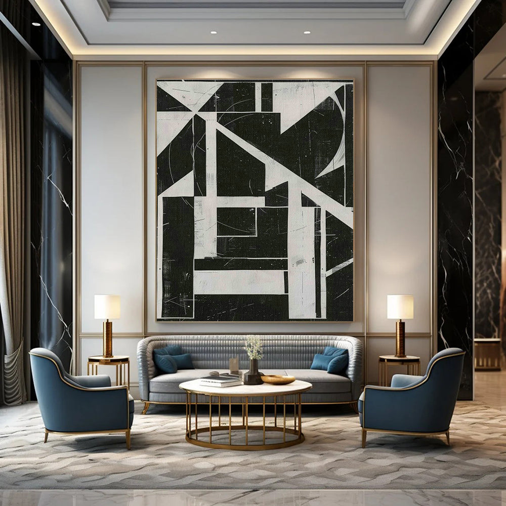 Roomy - Format Custom Hand - Painted Abstracts for Cottage Warmth DLZ0406