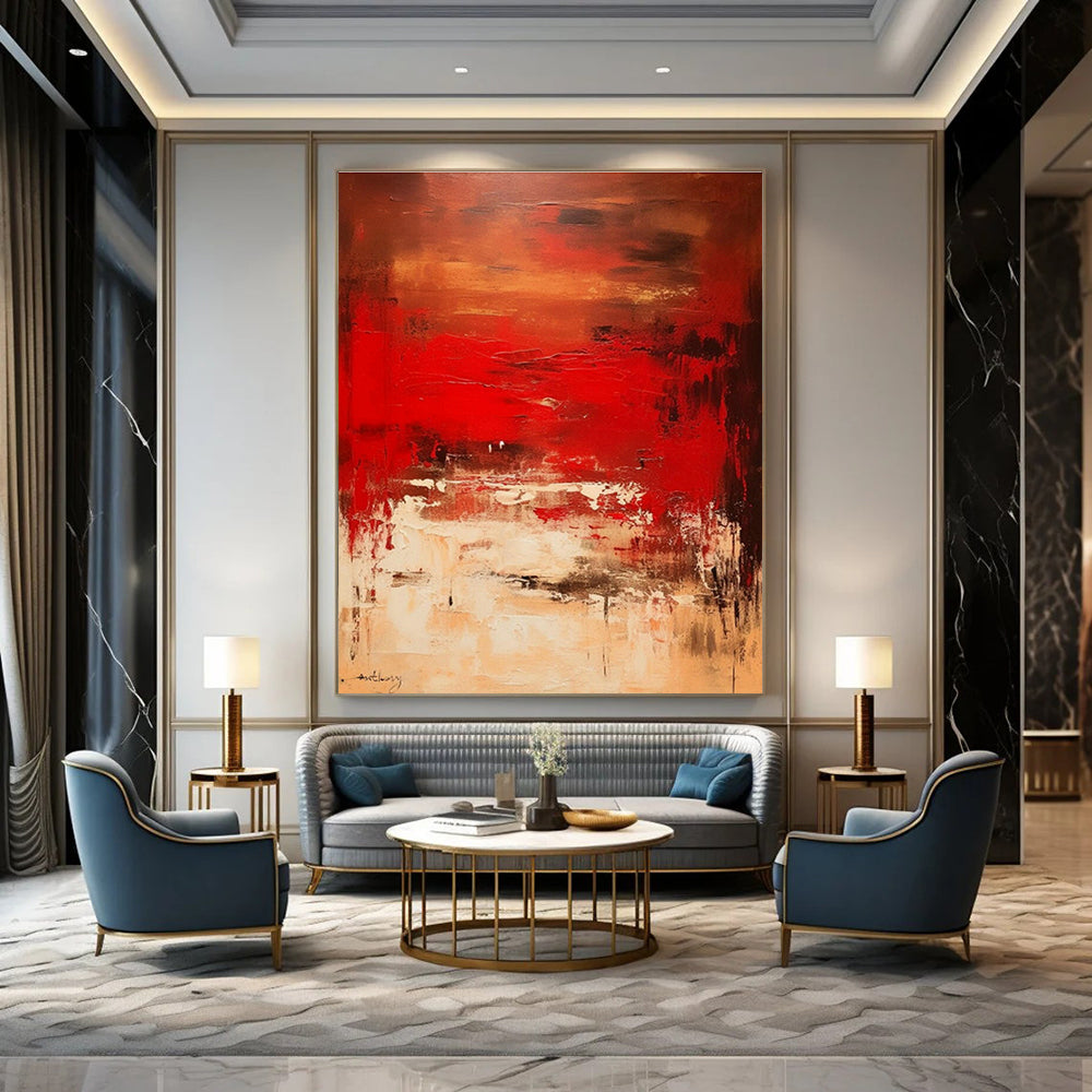 Hand - Painted Abstract Art for Dining Room Bay Windows and Entryway Umbrella Stands DLZ0787