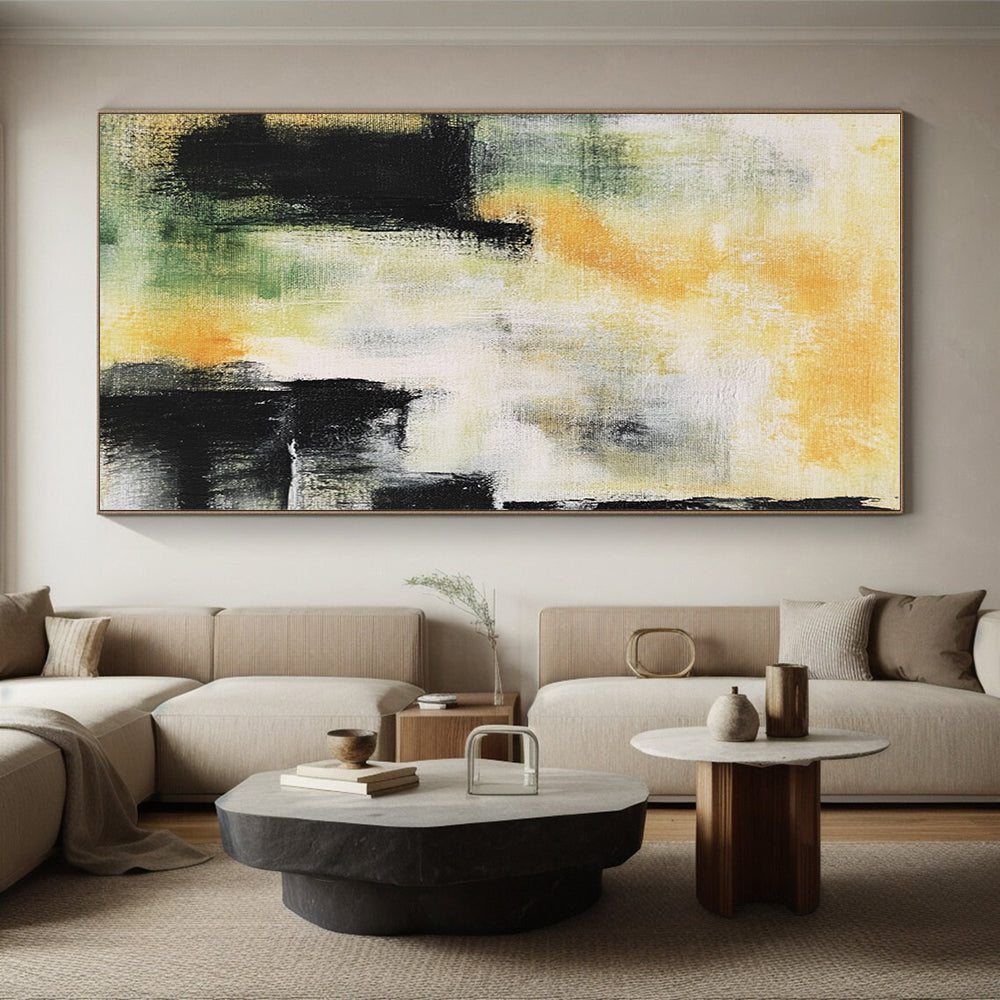 Colorful Abstract Painting with Dynamic Strokes GER435
