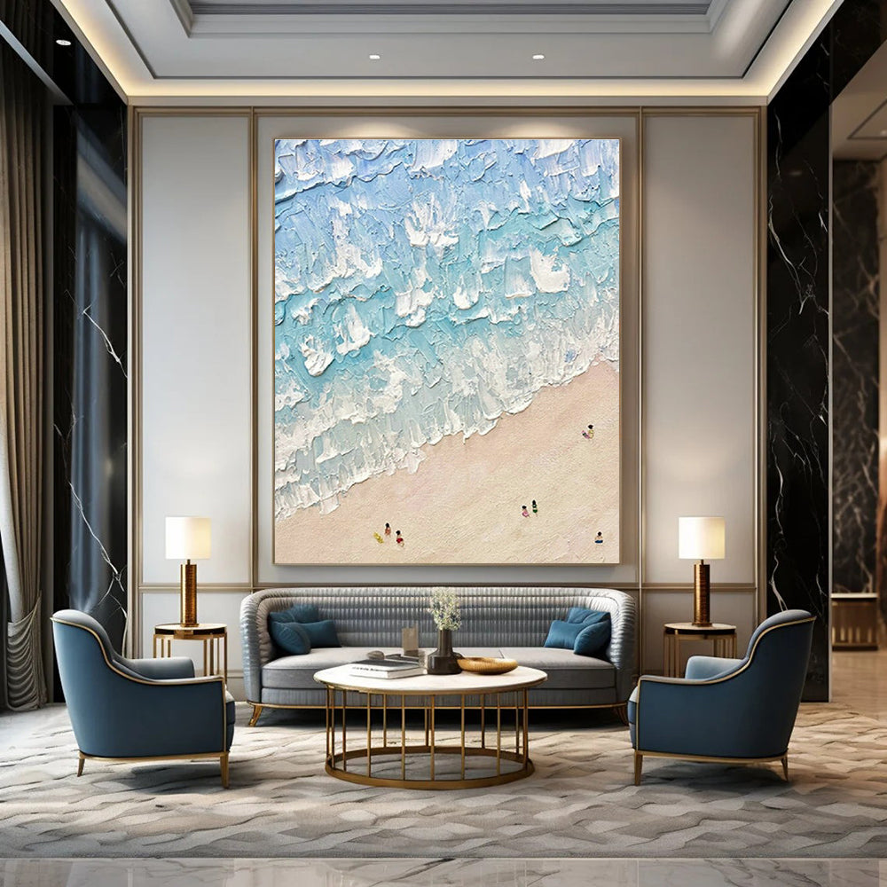 Big Handmade Abstract Canvas for Office & Cottages DLZ2033
