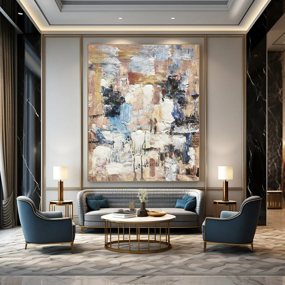 Handmade Oversized Abstract Masterpiece for Bedroom & Hallway DLZ1310