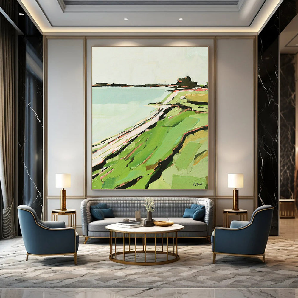Hand-Crafted Abstract Wall Decor for Living Room and Cottage Office DLZ1576