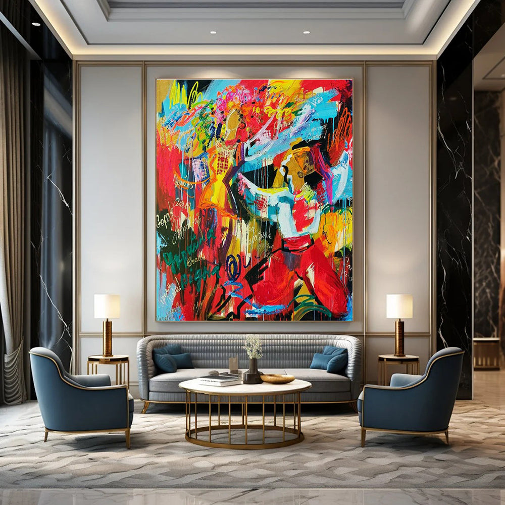 Stupendous Custom-Molded Hand Painted Abstract Art for Office & Dining Room DLZ2104