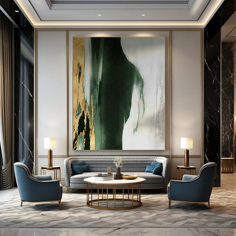 Custom Hand-Painted Abstract Art for Bedroom and Entryway DLZ1485