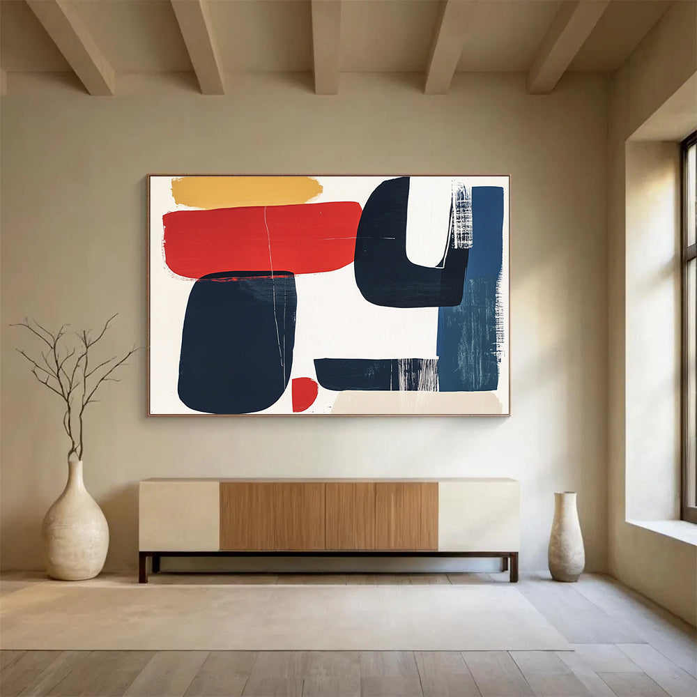 Dynamic Color - Blocked Abstract Painting DYP083