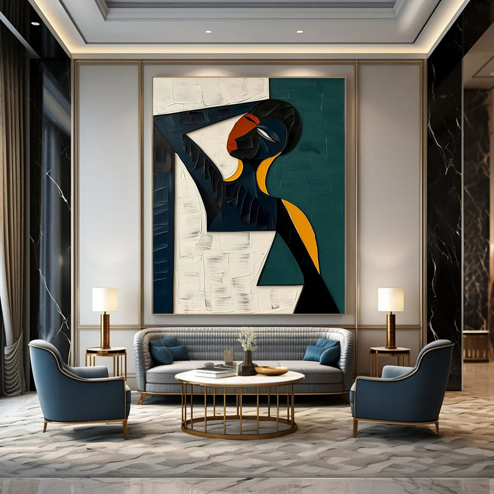 Big Custom - Formulated Handmade Abstract Art for Living Room and Office DLZ2166