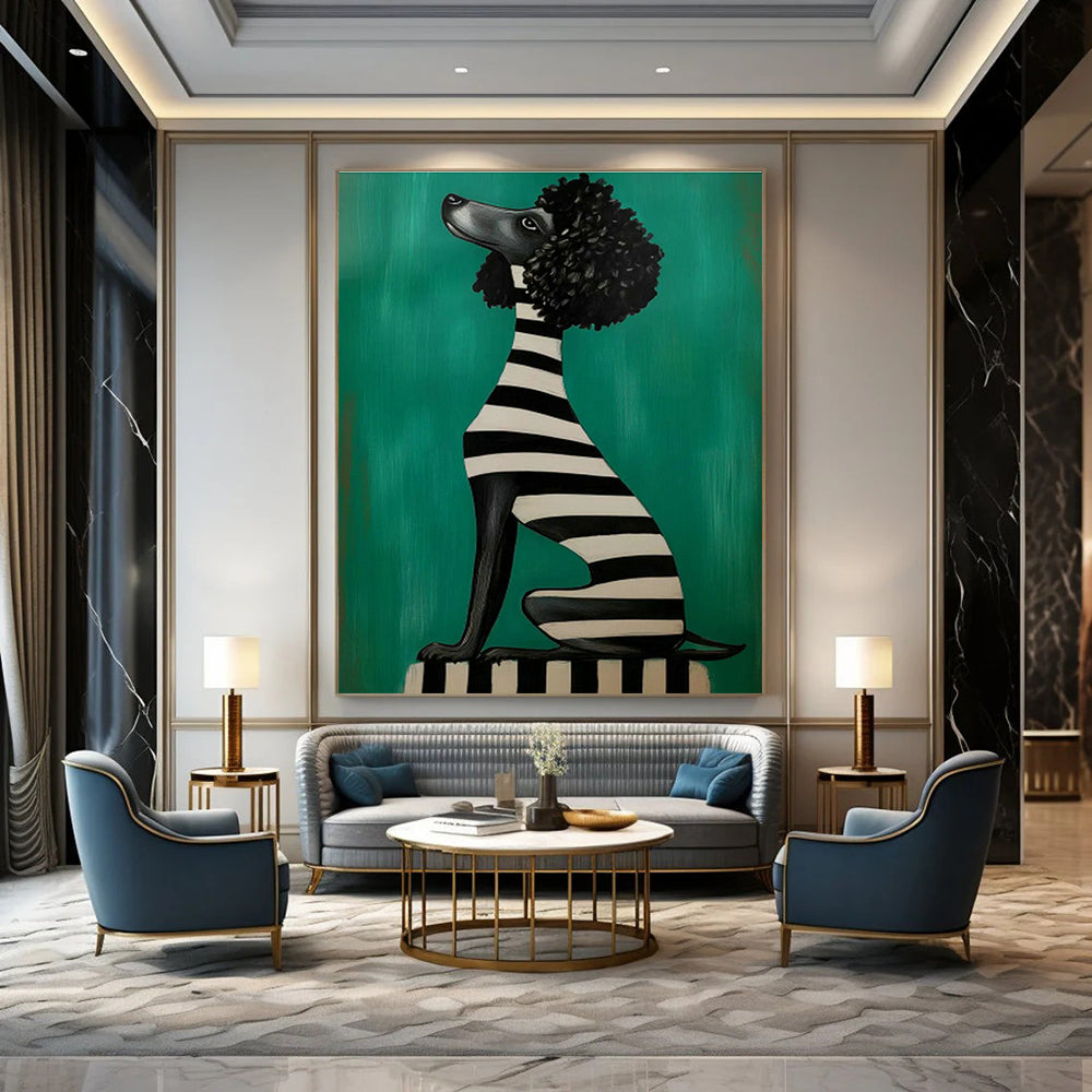 Extra - Large Hand - Painted Abstract Canvases for Living Room Sectional Backs & Cottage Hallway Archways DLZ0705