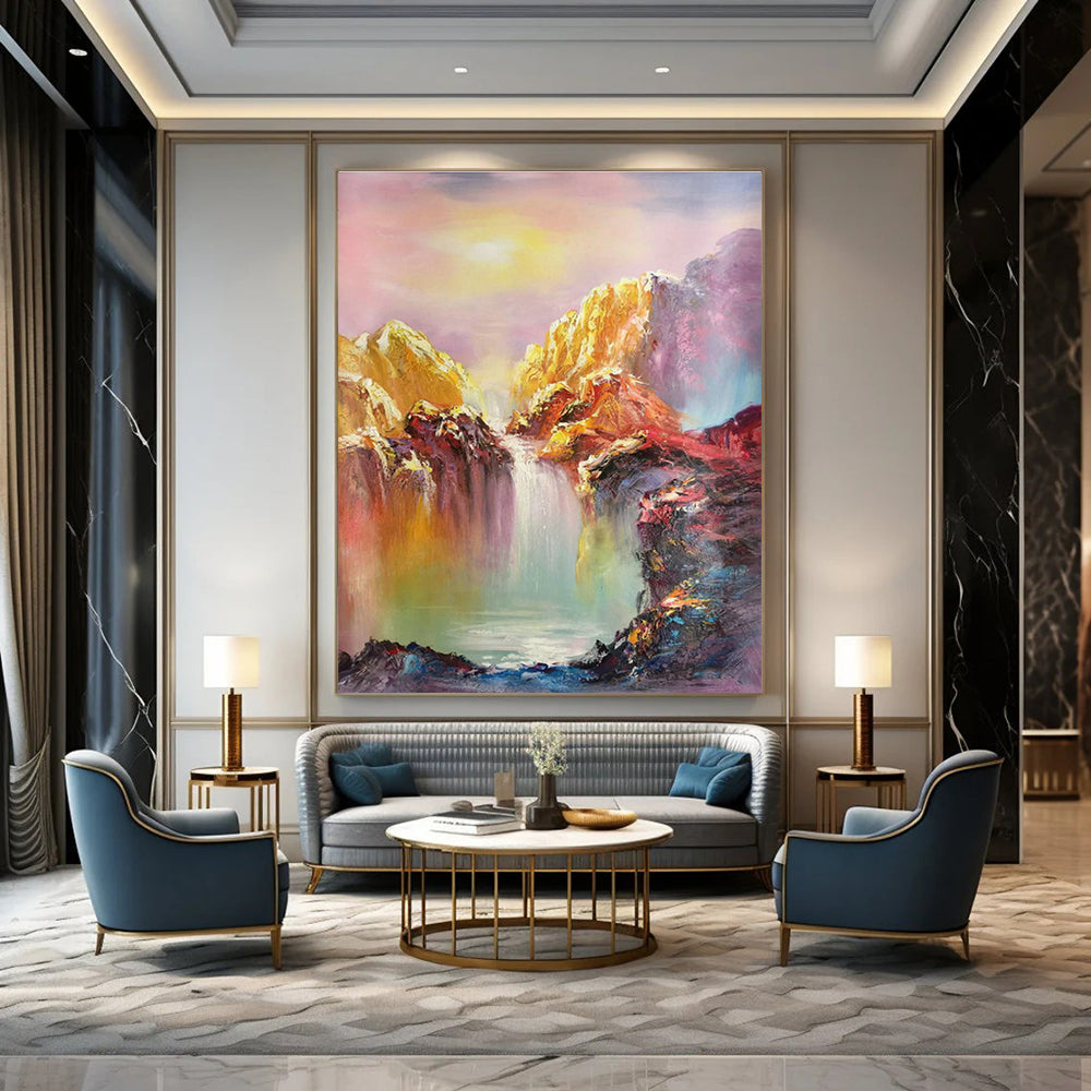 Handmade Large Abstract Painting for Office & Hallway DLZ1286