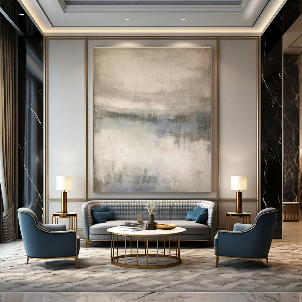 Large Abstract Wall Gem for Living Room & Entryway Foyer DLZ2367