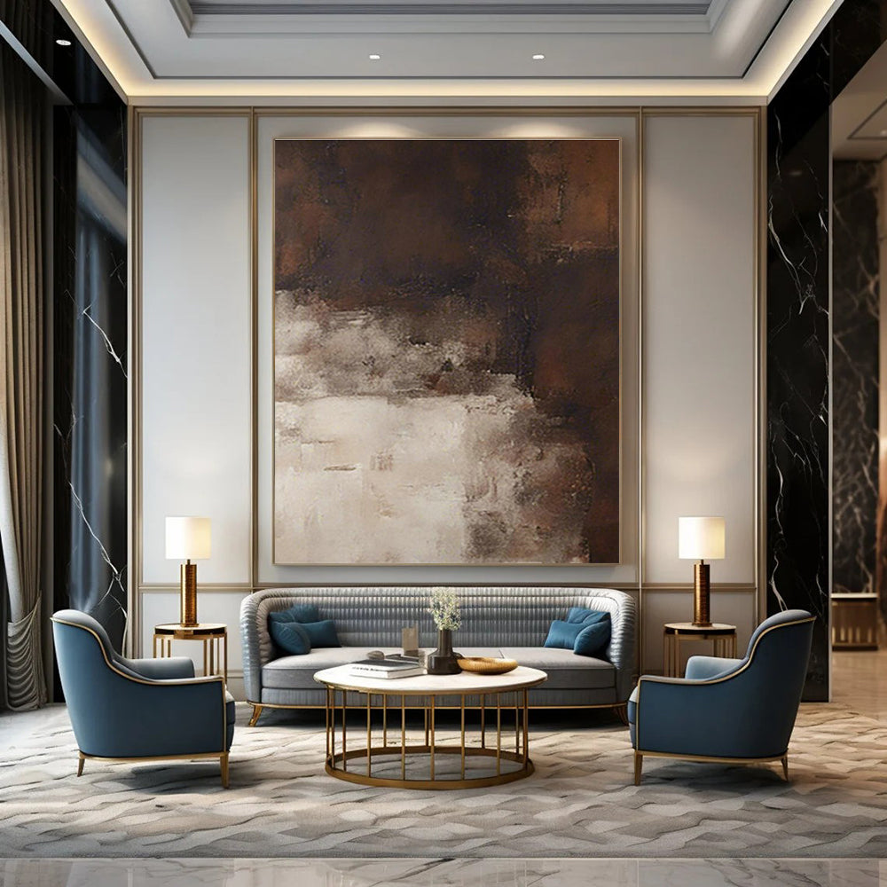 Colossal Custom-Fit Handmade Abstract Art for Living Room & Bedroom DLZ2169