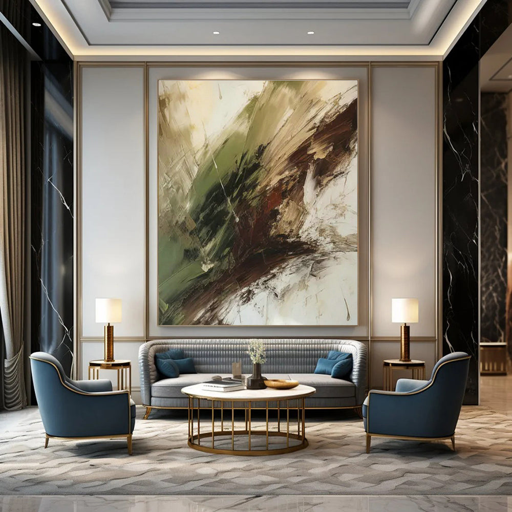 Customizable Handmade Abstract Canvas for Cottage Dining Room Breakfast Counter and Entryway Pet Bed Niche DLZ1708