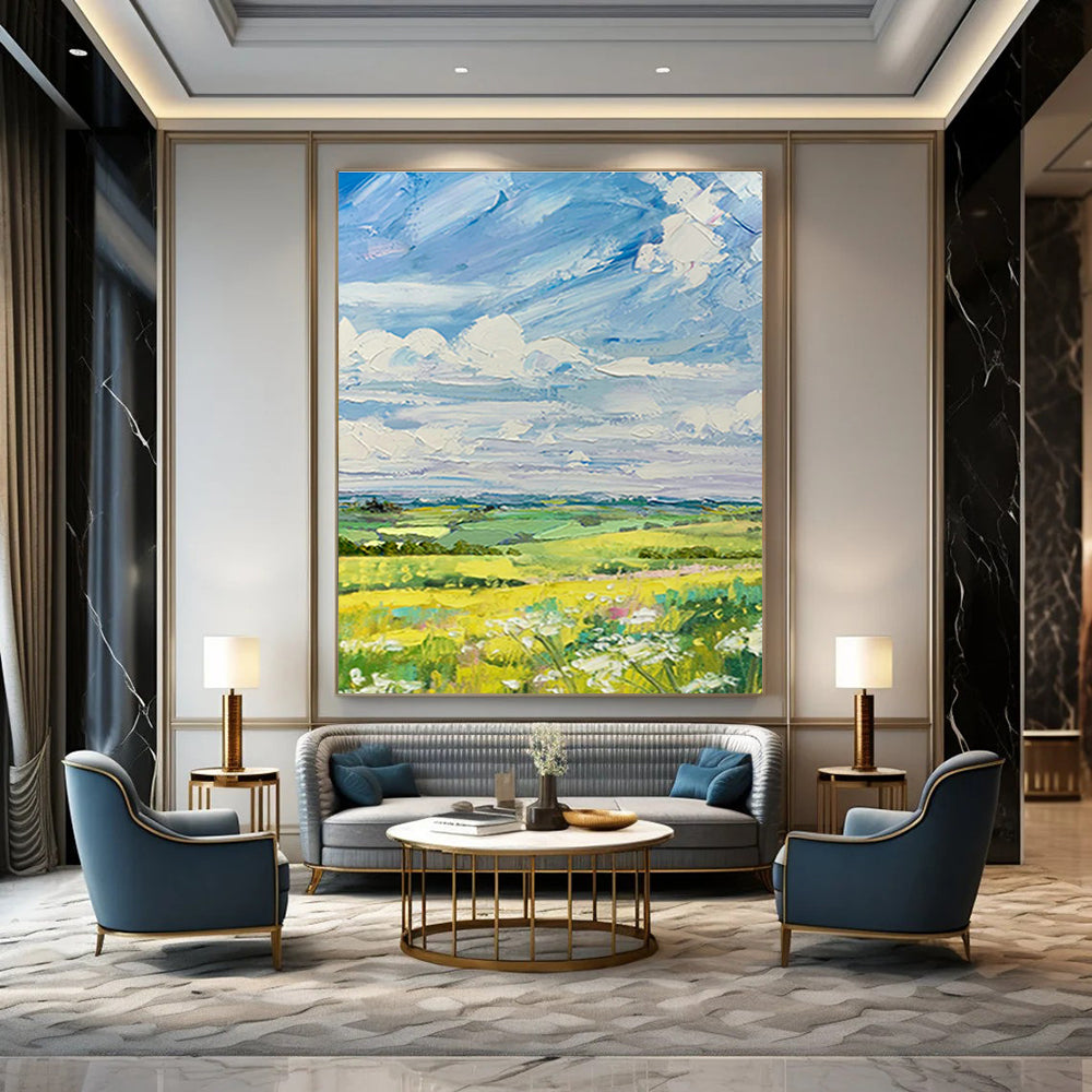Enormous Custom Abstract Canvas for Living Room & Hallway DLZ1057