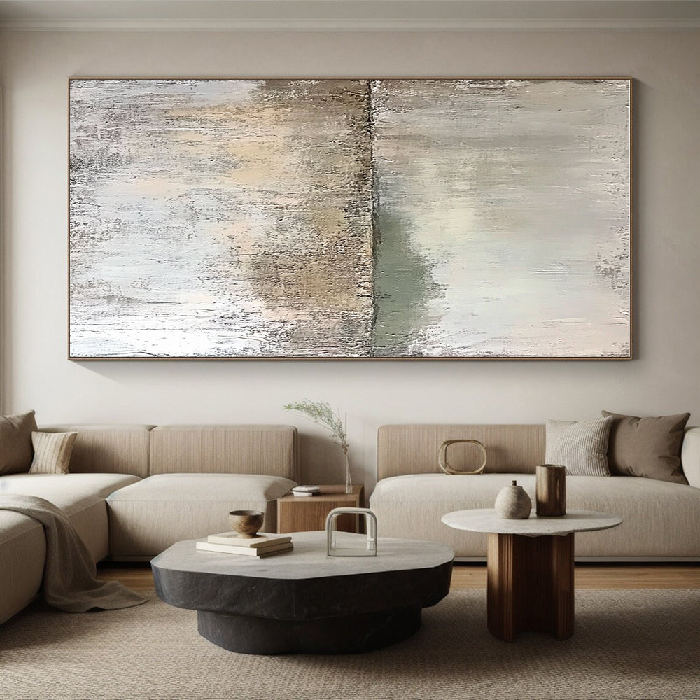 Textured Neutral Abstract Painting with Subtle Shades GER703