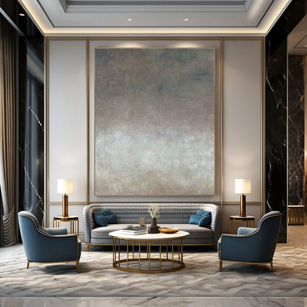 Grand - Sized Custom Abstract Canvases for Cottage Office Loft Ladder Sides & Bedroom Walk - in Shower Bench Tops DLZ0885