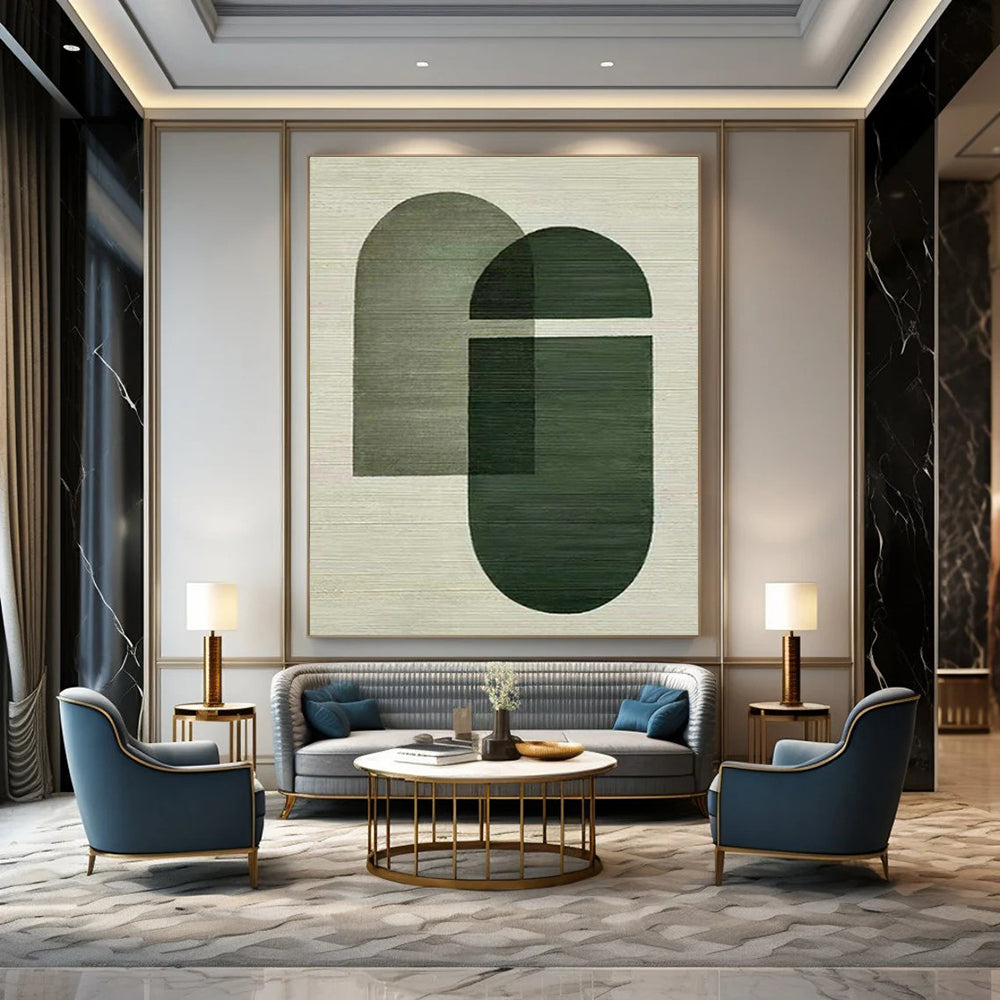 Hand-Painted Abstract Wall Art for Bedroom and Living Room DLZ1435