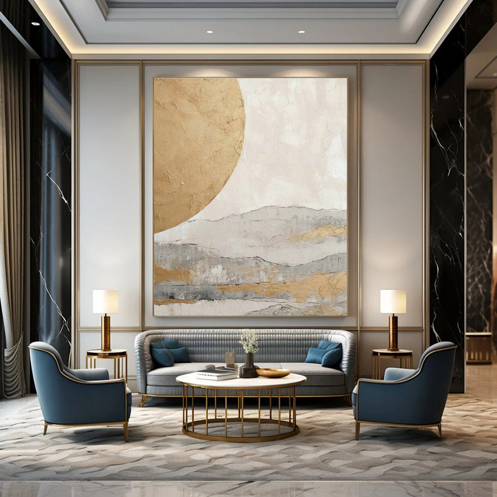 Original Handmade Abstract Canvas for Hallway and Cottage Living Room DLZ1625