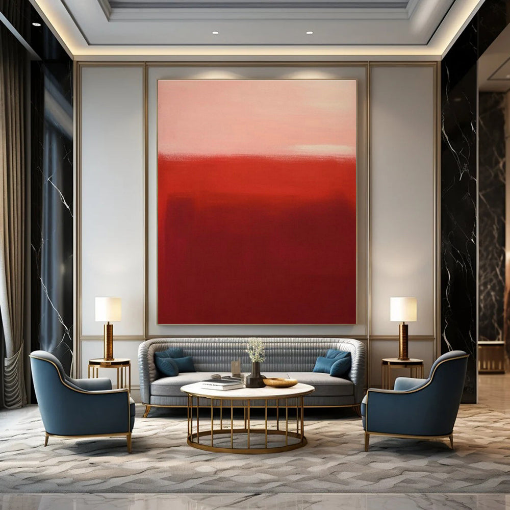 Custom Hand-Painted Abstract Wall Art for Bedroom and Cottage Office DLZ1624