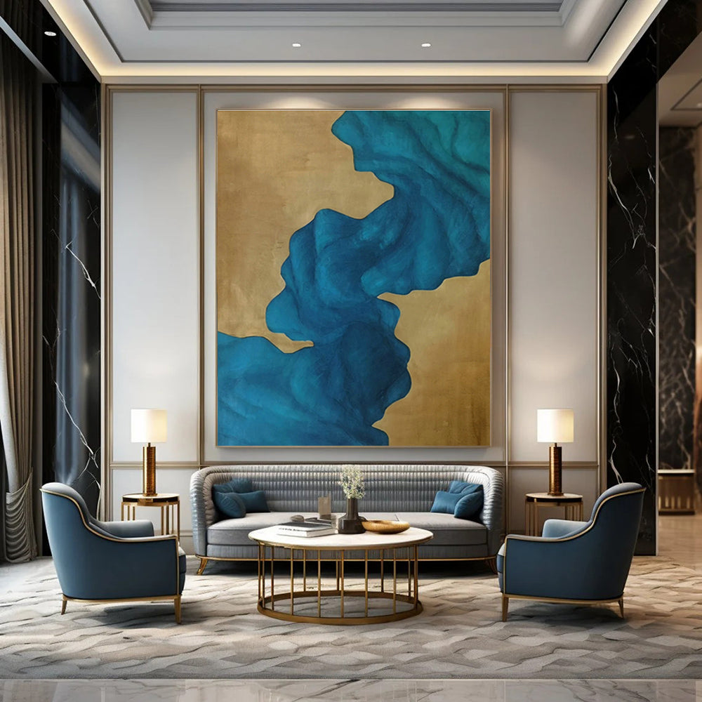 Extra - Large Custom Abstract Paintings for Cottage Hallway and Bedroom DLZ0532