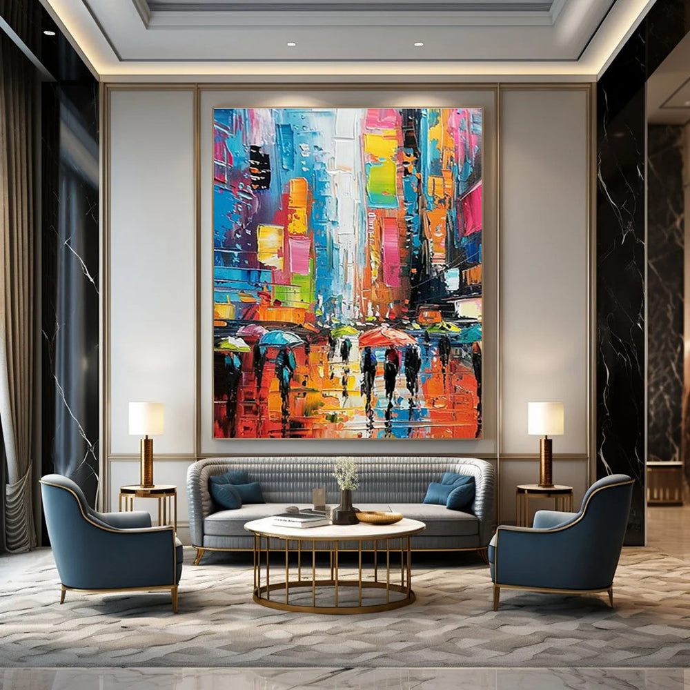 Customization of Large - sized Hand - Painted Abstract Paintings for Entryway, Showcase Artistic Elegance DLZ0362