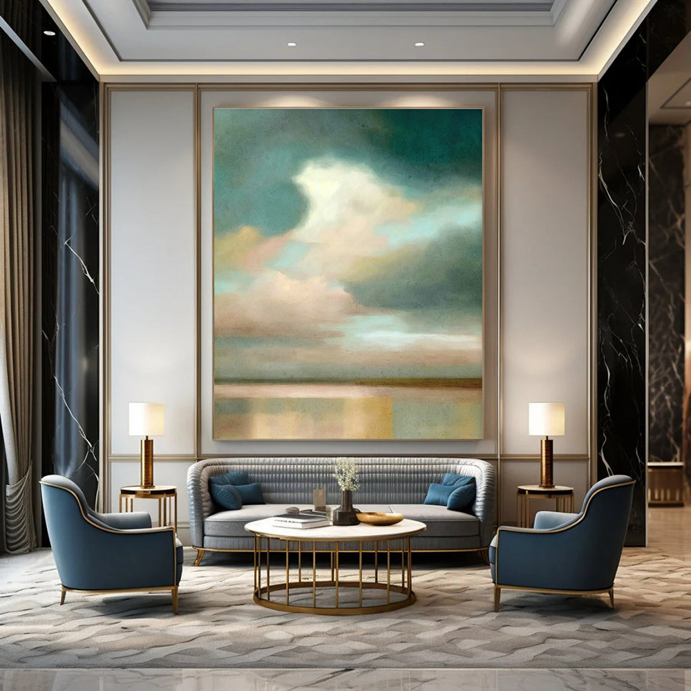 Hand - Painted Grand Abstract Creation for Dining Room & Hallway DLZ1364